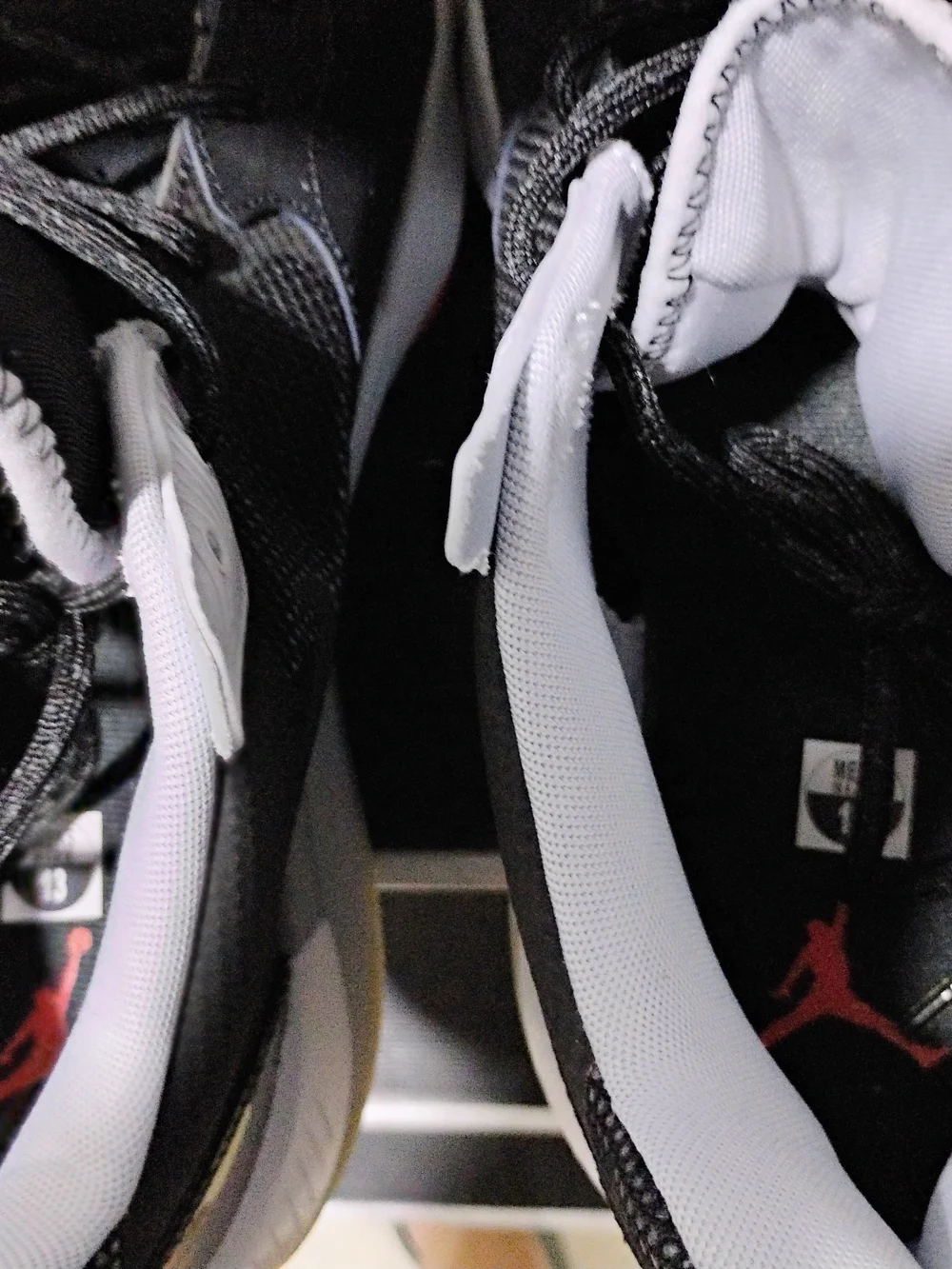 Men's Jordan Zoom 92 Black and Red Low-Top Basketball Shoes Size: 13: NWOB